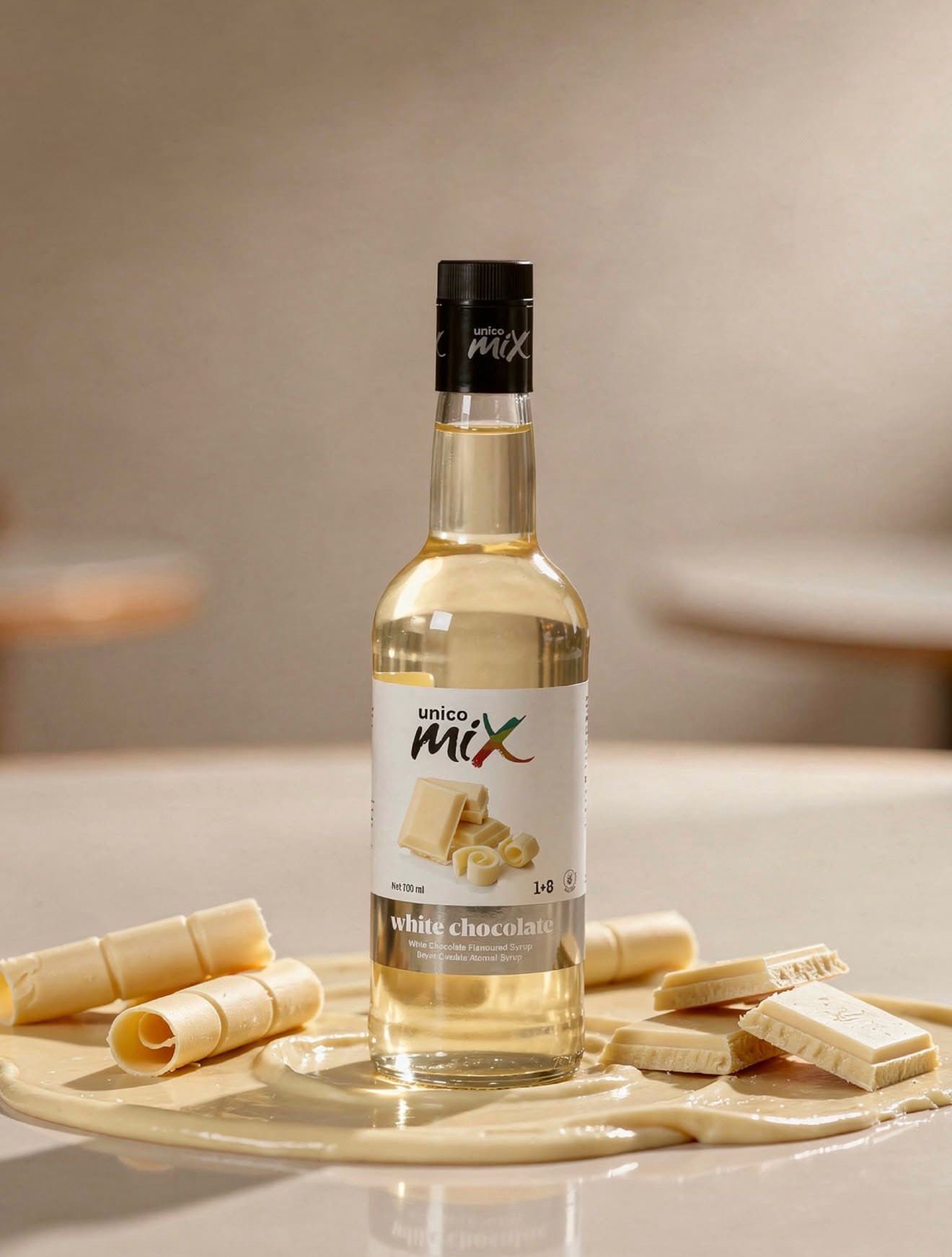 Unicomix Beyaz Çikolata  Şurup (700ml)